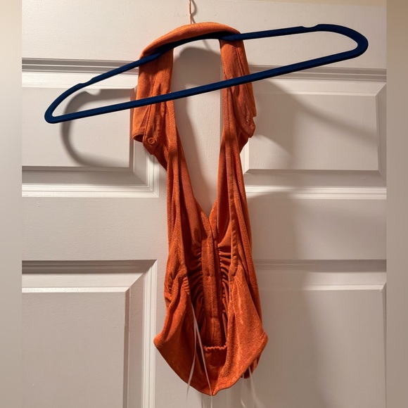 Princess Polly Burnt Orange Ruched Crop Top - Picture 6 of 6